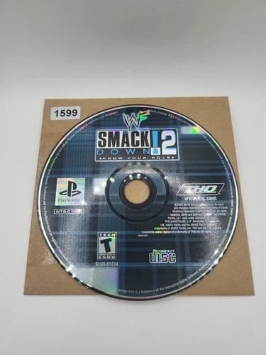WWF SmackDown! 2: Know Your Role Sony PlayStation 1 DISC ONLY NO Usps TRACKING