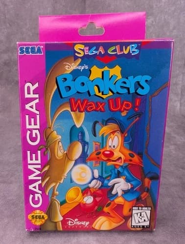 Disney's Bonkers: Wax Up! (Sega Game Gear, 1994) Authentic CIB Complete Tested