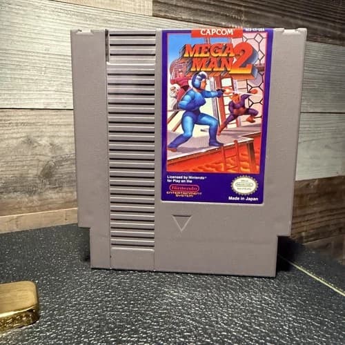 Mega Man 2 NES Capcom Authentic Tested & Working Clean Label Classic Nintendo