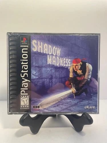 Shadow Madness (Sony Playstation, PS1) Complete w/Man Demo Disc Tested Working