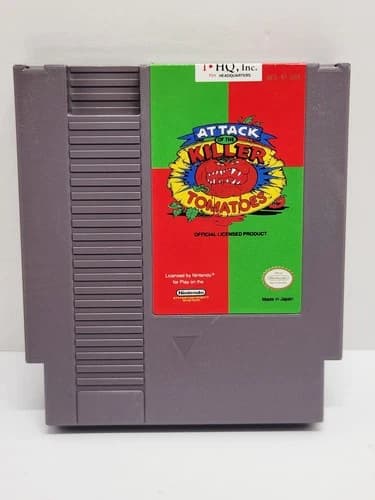 Attack of the Killer Tomatoes Nintendo Entertainment System NES Authentic Tested