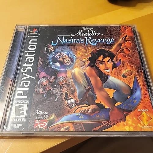 Disney's Aladdin In Nasira's Revenge Sony Playstation 1 PS1 CIB Complete Tested