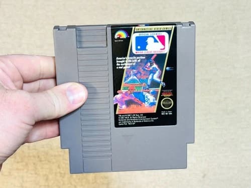 Major League Baseball MLB - Nintendo NES Game Cartridge - Authentic - Tested