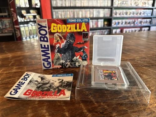 Godzilla Nintendo Game Boy CIB Complete In Box Tested & Authentic