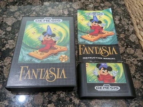 Disney's Fantasia Sega Genesis - CIB - Tested, Working