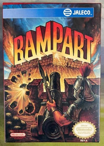 Rampart Nintendo NES Video Game Complete in Box