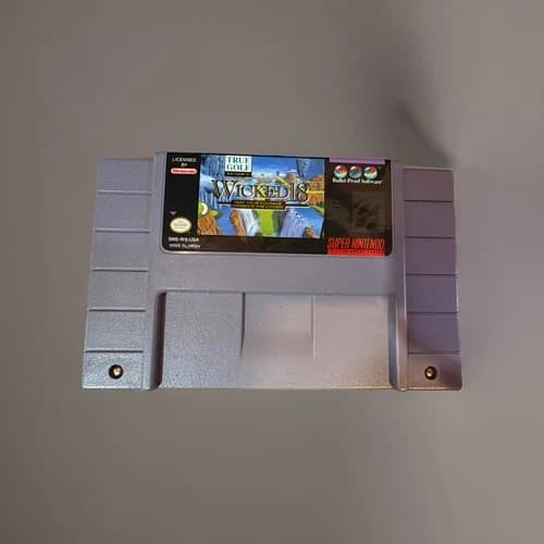 True Golf Wicked 18 Super Nintendo SNES Authentic Cart Only! Tested