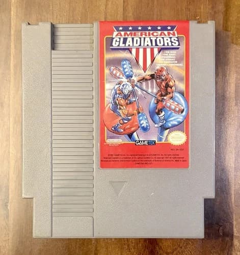 American Gladiators Nintendo Entertainment System NES Game Cartridge 1991