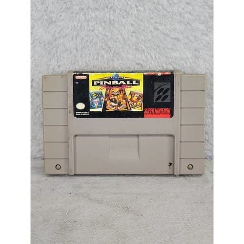 Super Pinball Behind the Mask Nintendo SNES Super Nintendo Game Cartridge SNS-XP