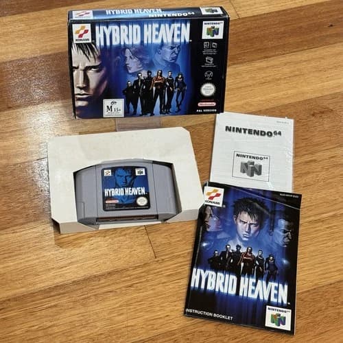 Hybrid Heaven Nintendo 64 N64 Complete In Box With Manual Konami