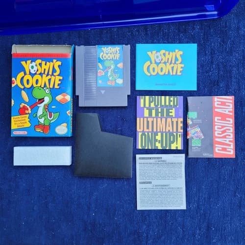 Yoshi's Cookie Nintendo NES Complete in Box CIB