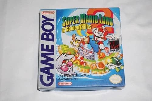 Super Mario Land 2 6 Golden Coins (Gameboy Game Boy GB) Complete CIB