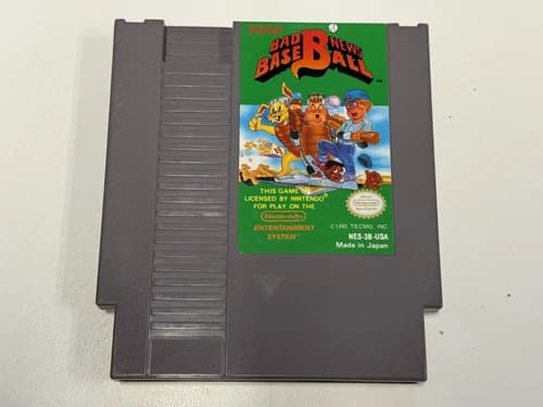 Bad News Baseball Nintendo Nes Cleaned & Tested Authentic