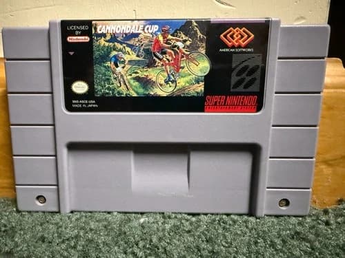 CANNONDALE CUP for SNES Super Nintendo video game cart only TESTED cycling VG