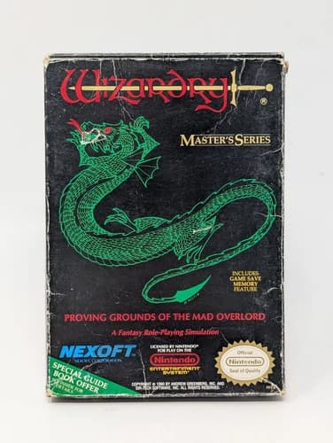 Wizardry: Proving Grounds of the Mad Overlord (Nintendo NES) - CIB Complete