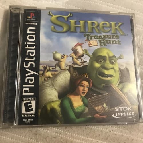 Shrek: Treasure Hunt (Sony PlayStation 1 2002) PS1 Exclusive Game - Complete