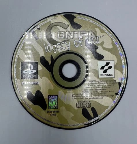 Sony PlayStation 1 PS1 Disc Only TESTED Contra: Legacy of War