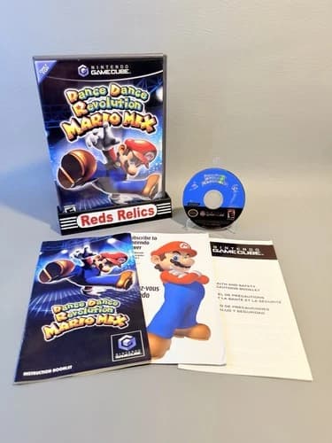Dance Dance Revolution Mario Mix (Nintendo Gamecube, 2005) Complete w/ Manual