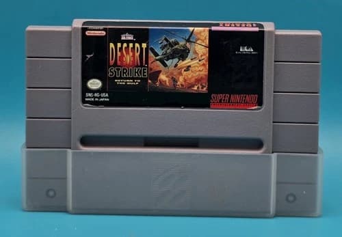 Desert Strike: Return to the Gulf (Super Nintendo) Game Only, Tested & Working