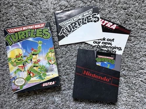 Teenage Mutant Ninja Turtles (Nintendo NES, 1989) CIB TMNT NES Tested Clean