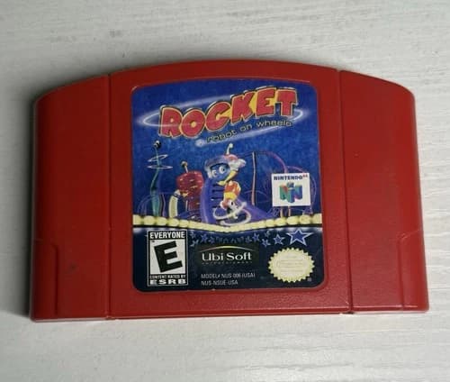 Rocket: Robot on Wheels (Nintendo 64, N64, 1999) Authentic, Tested/Works