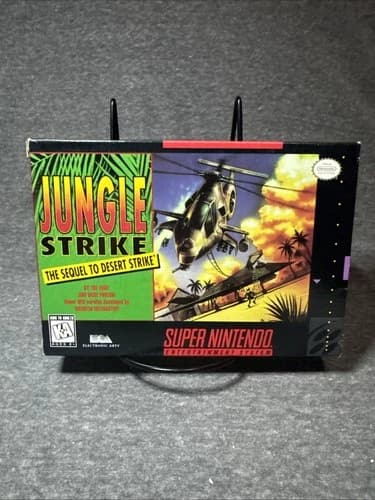Jungle Strike Super Nintendo Entertainment System SNES CIB 9