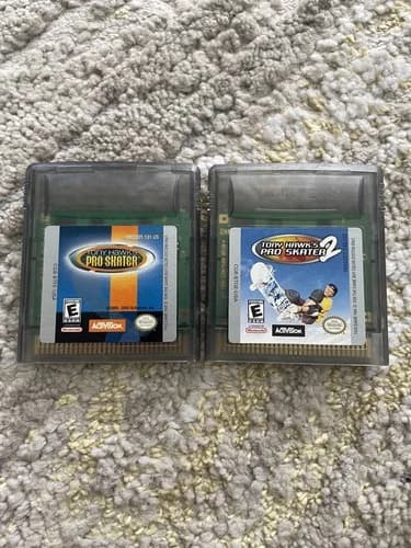 Tony Hawk's Pro Skater 1 and 2 (Nintendo Game Boy Color, 2000) Tested Authentic