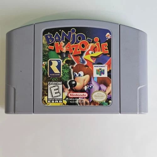Banjo-Kazooie (Nintendo 64, 1997) N64 Game Cartridge Only