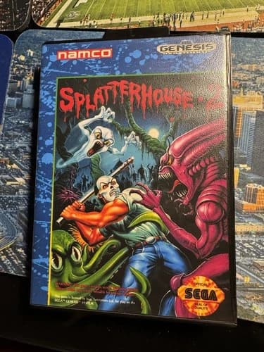 Splatterhouse 2 Case Cartridge Manual no Reserve CIB G2U