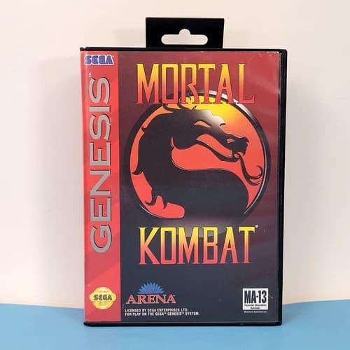 Mortal Kombat (Sega Genesis, 1993) CIB Authentic Tested Complete