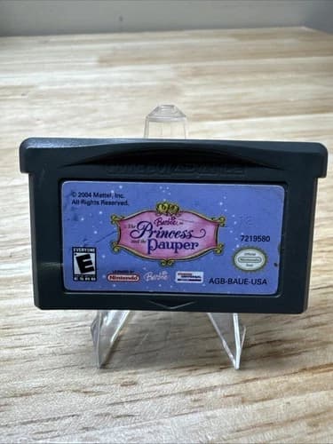 Barbie as the Princess and the Pauper (Game Boy Advance, 2004) cart only