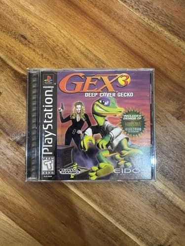 GEX 3 DEEP COVER GECKO PLAY STATION 1 CD GAME (Just Finger Prints No Scratches)