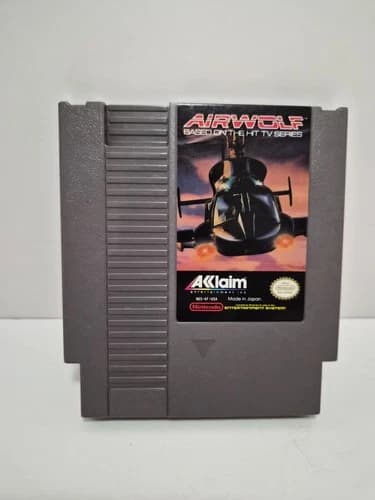 Airwolf Nintendo NES Cartridge Only Authentic Tested Working