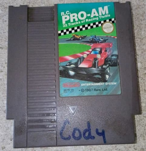 R.C. Pro-Am Nintendo Entertainment System 1988 Cartridge Only Ships Free!