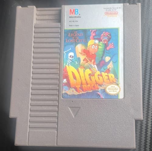 Milton Bradley Digger T. Rock: Legend of the Lost City Nintendo NES, NTSC-U/C