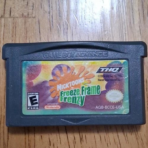 Nicktoons Freeze Frame Frenzy Nintendo Game Boy Advance THQ NTSC E 2004