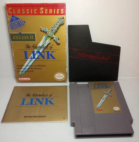 Zelda II: The Adventures of Link - Classic Series NES Nintendo Game Complete Box