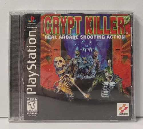 Crypt Killer (Sony PlayStation 1 PS1, 1997) - CIB Complete w/ Registation Card