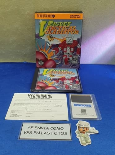 JUEGO TURBOGRAFX 16 PC ENGINE VEIGUES TACTICAL GLADIATOR