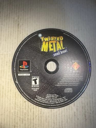 Twisted Metal Small Brawl Sony PlayStation 1 PS1 Game Disc Only
