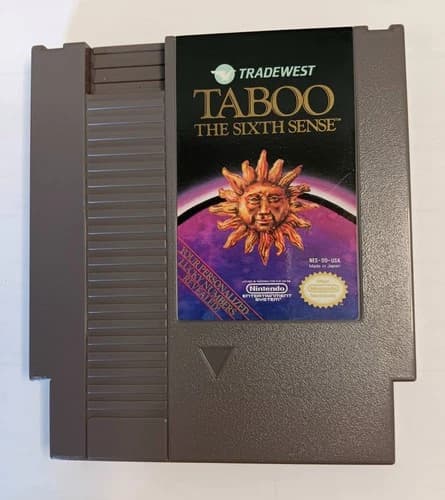 NES Taboo the Sixth Sense 1989 Authentic Nintendo Cartridge Cleaned & Tested