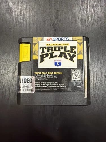 Sega Genesis Triple Play Gold Edition Cartridge Only Tested And Working.