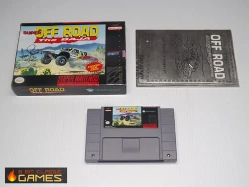Super Off Road: The Baja COMPLETE BOX - SUPER NINTENDO SNES - 219a