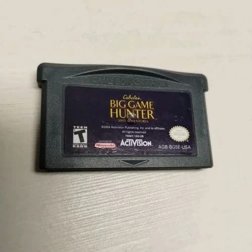 Cabela's Big Game Hunter Game Boy Advance Only Cartridge Tested Works Nintendo