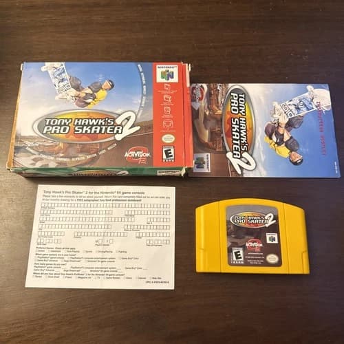 Tony Hawk's Pro Skater 2 (Nintendo 64 N64) Complete - Tested - Authentic