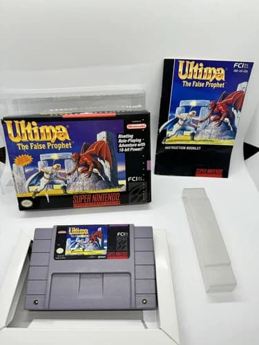 Ultima The False Prophet SNES Super Nintendo Game Complete CIB Rare Great Shape!