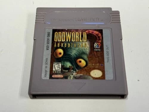 Oddworld Adventures (Nintendo Gameboy, 1998) TESTED Authentic WORKS