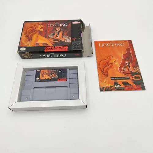 The Lion King Super Nintendo Entertainment System SNES Complete CIB