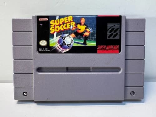 Super Soccer (Super Nintendo SNES, 1992) Authentic. Working.