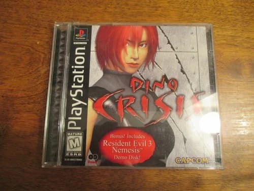 Dino Crisis Sony PlayStation 1999 PS1 Complete with Resident Evil 3 demo